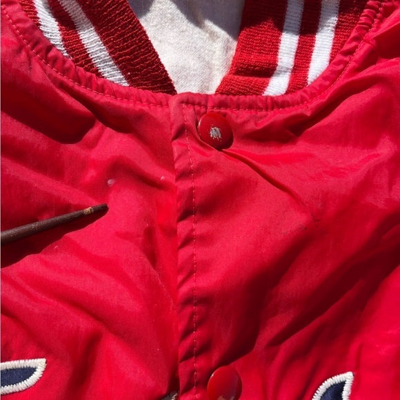 Men's VTG Twins 10 Jacket Red 1981 Embroidery M Lined 80s Snap MLB USA Windbreak - Picture 4 of 15